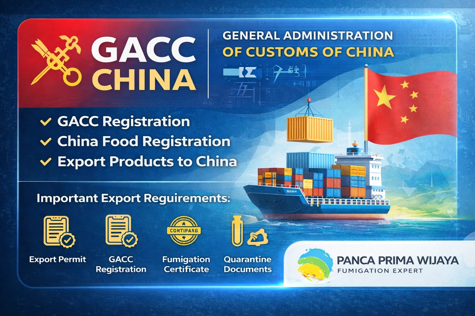 GACC China Registration Service for Exporting Products to China
