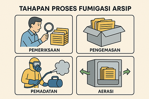 Tahapan Proses Fumigasi Arsip