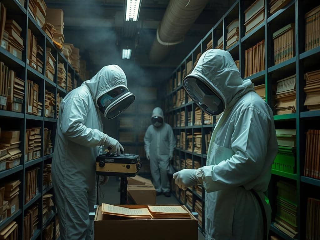 Fumigasi arsip dan perpustakaan untuk melindungi dokumen penting